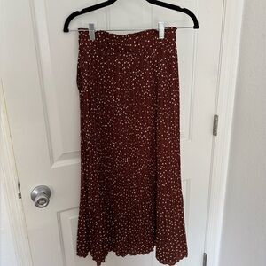 Brown Polka Dot Skirt
